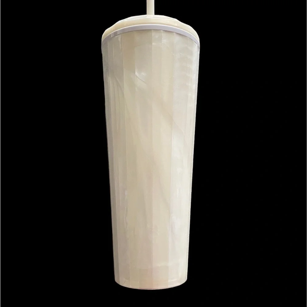 NWT-STARBUCKS-2021 PEARL WHITE MARBLE IRIDESCENT TUMBLER